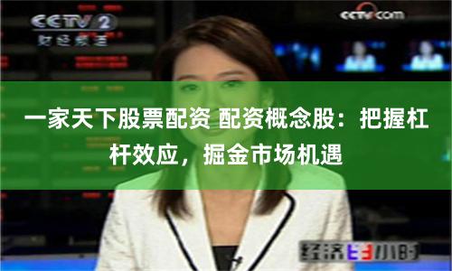 一家天下股票配资 配资概念股：把握杠杆效应，掘金市场机遇